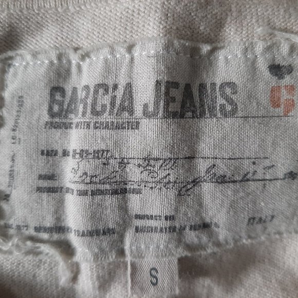 Garcia Jeans Lace Beige Cardigan MadeinItaly Small - Picture 5 of 6